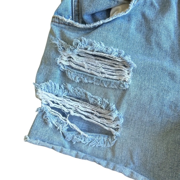 Billabong • Distressed Light Blue Denim Shorts - Picture 9 of 11